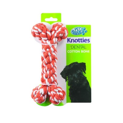 Pet Brands Knotty Bone medium 70 cm -Red For Dog